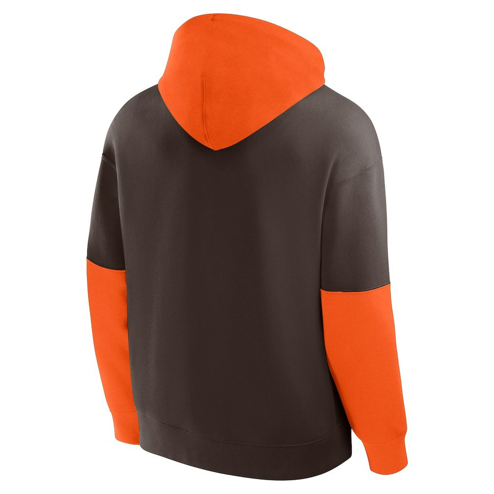 Cleveland Browns Helmet Retro Pullover Hoodie - Brown - Fanatics