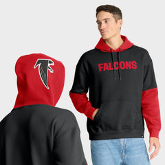 Atlanta Falcons Helmet Retro Pullover Hoodie - Black - Fanatics