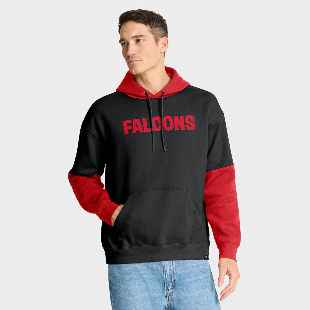 Atlanta Falcons Helmet Retro Pullover Hoodie - Black - Fanatics