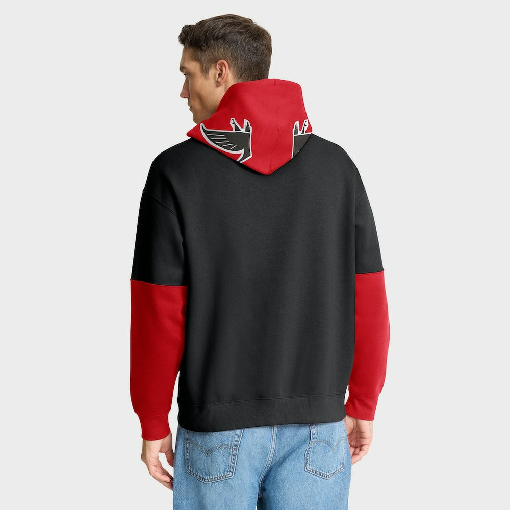 Atlanta Falcons Helmet Retro Pullover Hoodie - Black - Fanatics