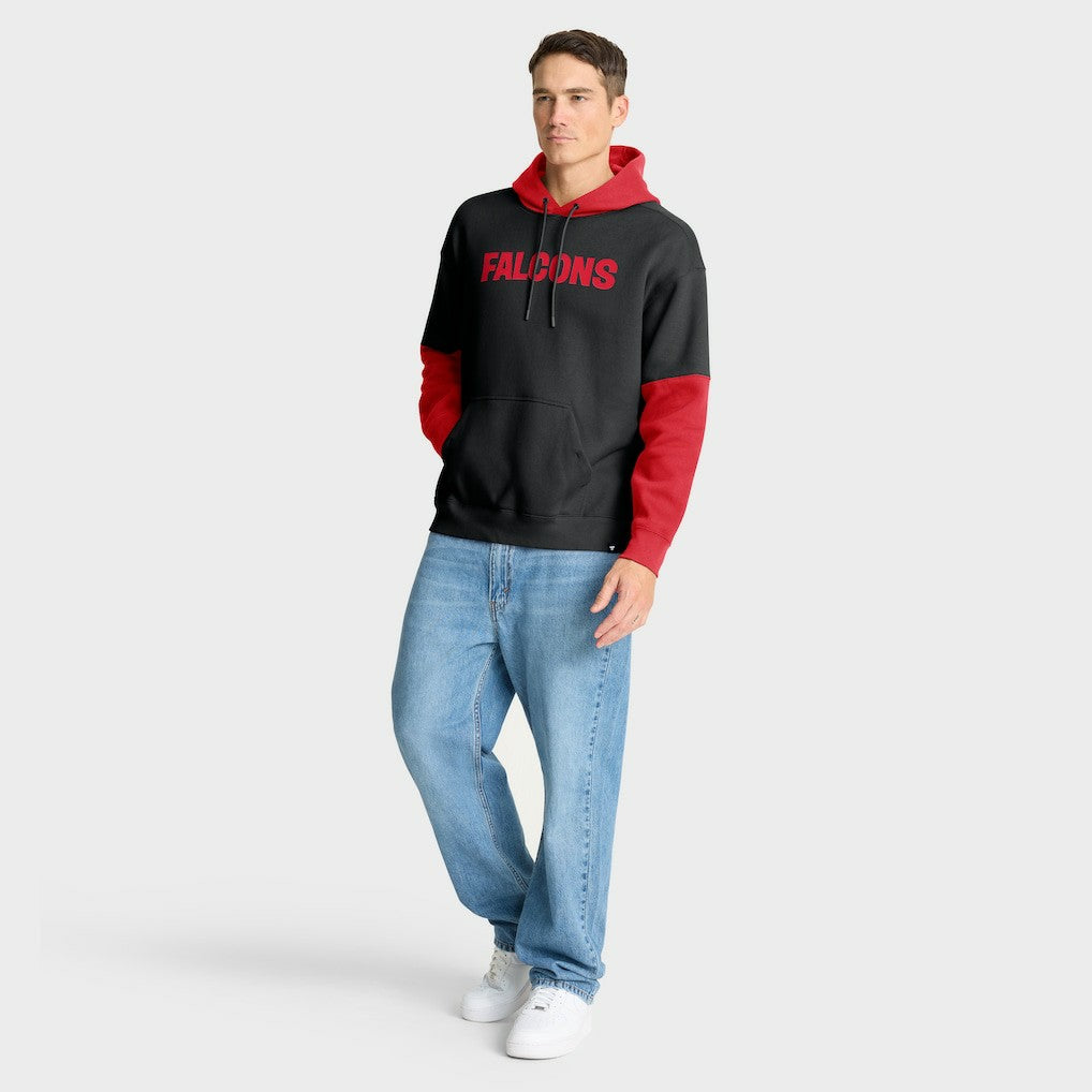 Atlanta Falcons Helmet Retro Pullover Hoodie - Black - Fanatics