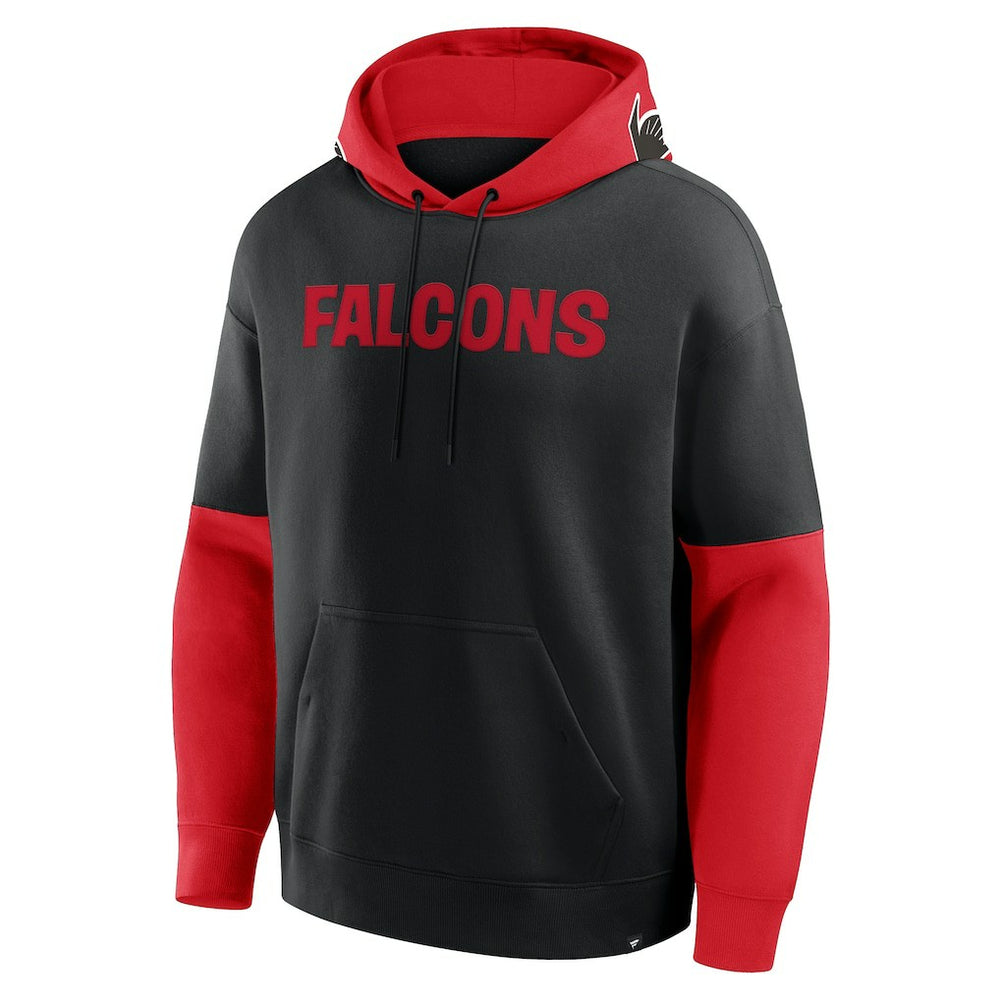 Atlanta Falcons Helmet Retro Pullover Hoodie - Black - Fanatics