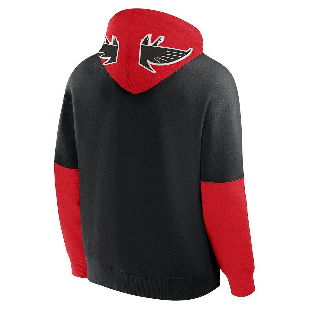 Atlanta Falcons Helmet Retro Pullover Hoodie - Black - Fanatics