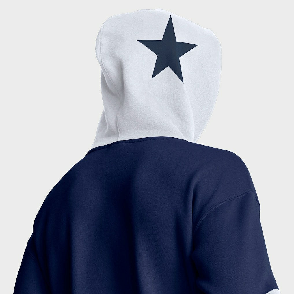 Dallas Cowboys Helmet Retro Pullover Hoodie - Navy - Fanatics