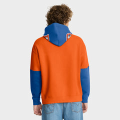 Denver Broncos Helmet Retro Pullover Hoodie - Orange - Fanatics