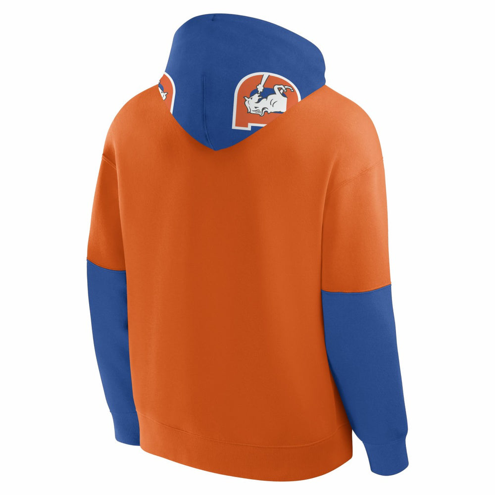 Denver Broncos Helmet Retro Pullover Hoodie - Orange - Fanatics