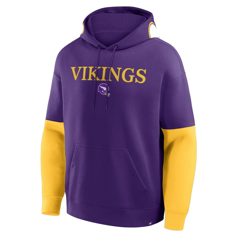 Minnesota Vikings Helmet Retro Pullover Hoodie - Purple - Fanatics