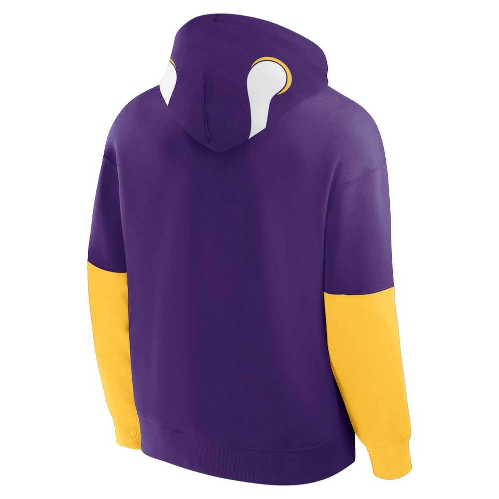 Minnesota Vikings Helmet Retro Pullover Hoodie - Purple - Fanatics