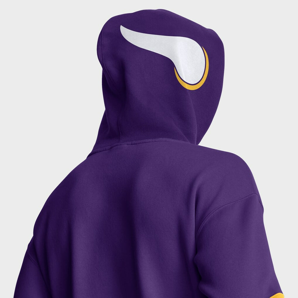 Minnesota Vikings Helmet Retro Pullover Hoodie - Purple - Fanatics