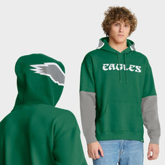 Philadelphia Eagles Helmet Retro Pullover Hoodie - Kelly Green - Fanatics