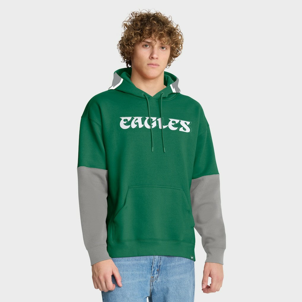 Philadelphia Eagles Helmet Retro Pullover Hoodie - Kelly Green - Fanatics