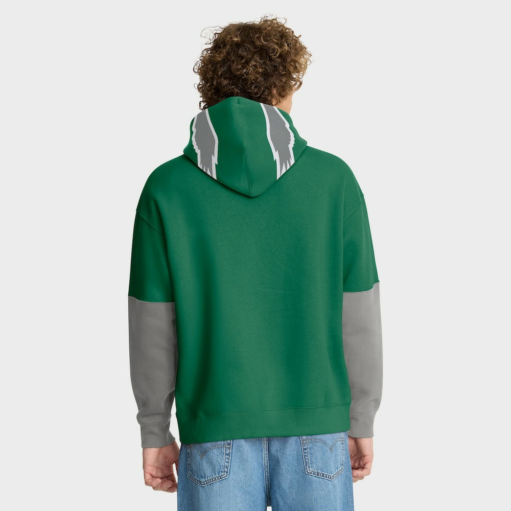 Philadelphia Eagles Helmet Retro Pullover Hoodie - Kelly Green - Fanatics