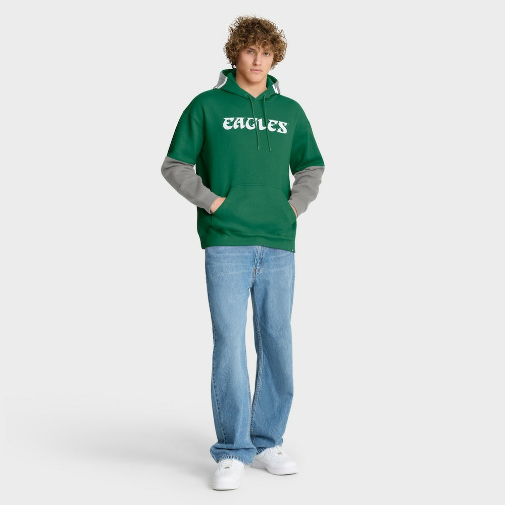 Philadelphia Eagles Helmet Retro Pullover Hoodie - Kelly Green - Fanatics
