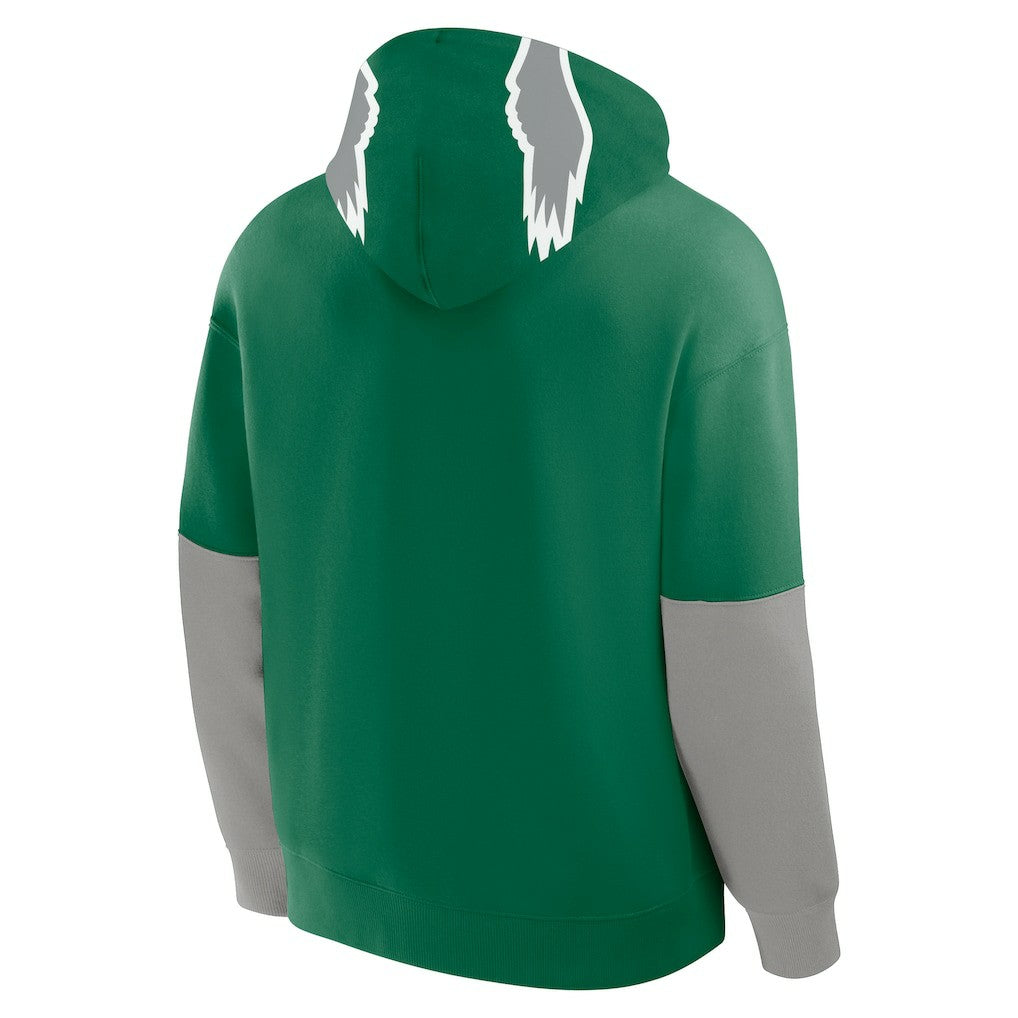 Philadelphia Eagles Helmet Retro Pullover Hoodie - Kelly Green - Fanatics