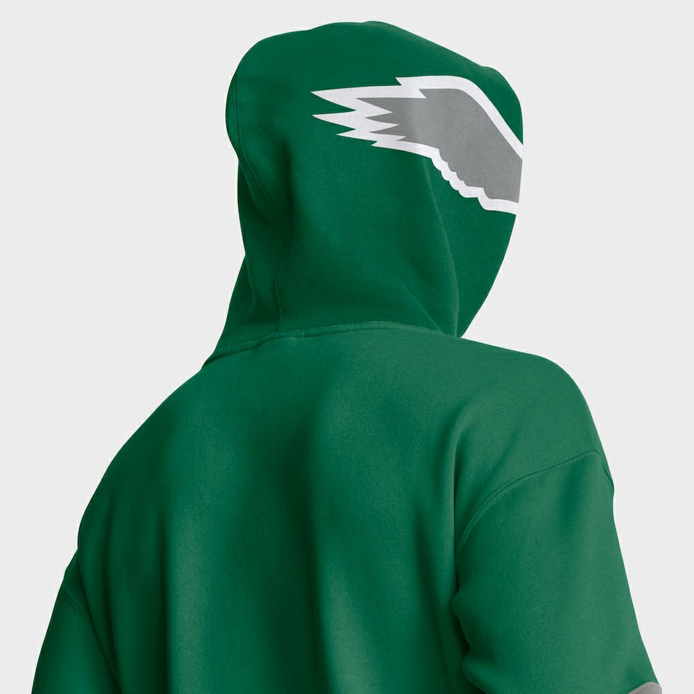 Philadelphia Eagles Helmet Retro Pullover Hoodie - Kelly Green - Fanatics