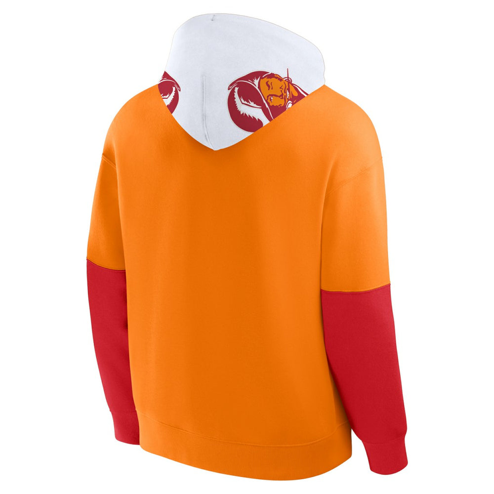 Tampa Bay Buccaneers Helmet Retro Pullover Hoodie - Tan - Fanatics