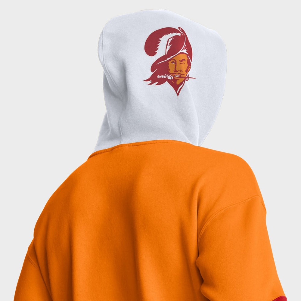 Tampa Bay Buccaneers Helmet Retro Pullover Hoodie - Tan - Fanatics