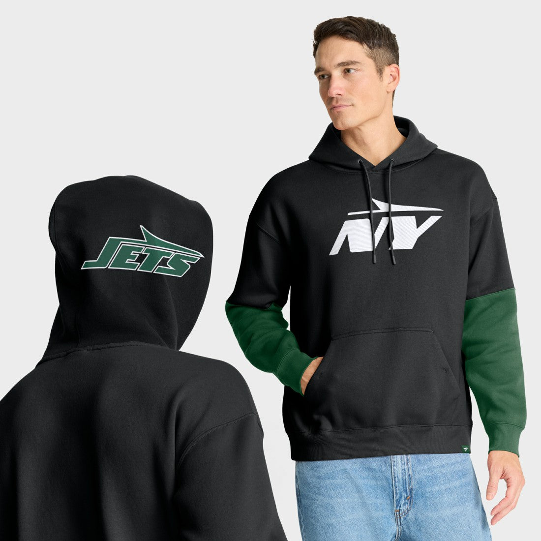 New York Jets Helmet Alt Pullover Hoodie - Black - Fanatics