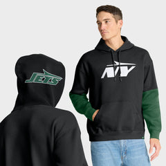 New York Jets Helmet Alt Pullover Hoodie - Black - Fanatics