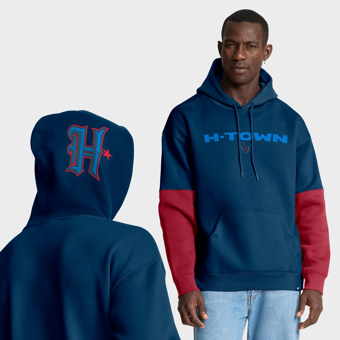 Houston Texans Helmet Alt Pullover Hoodie - Navy - Fanatics