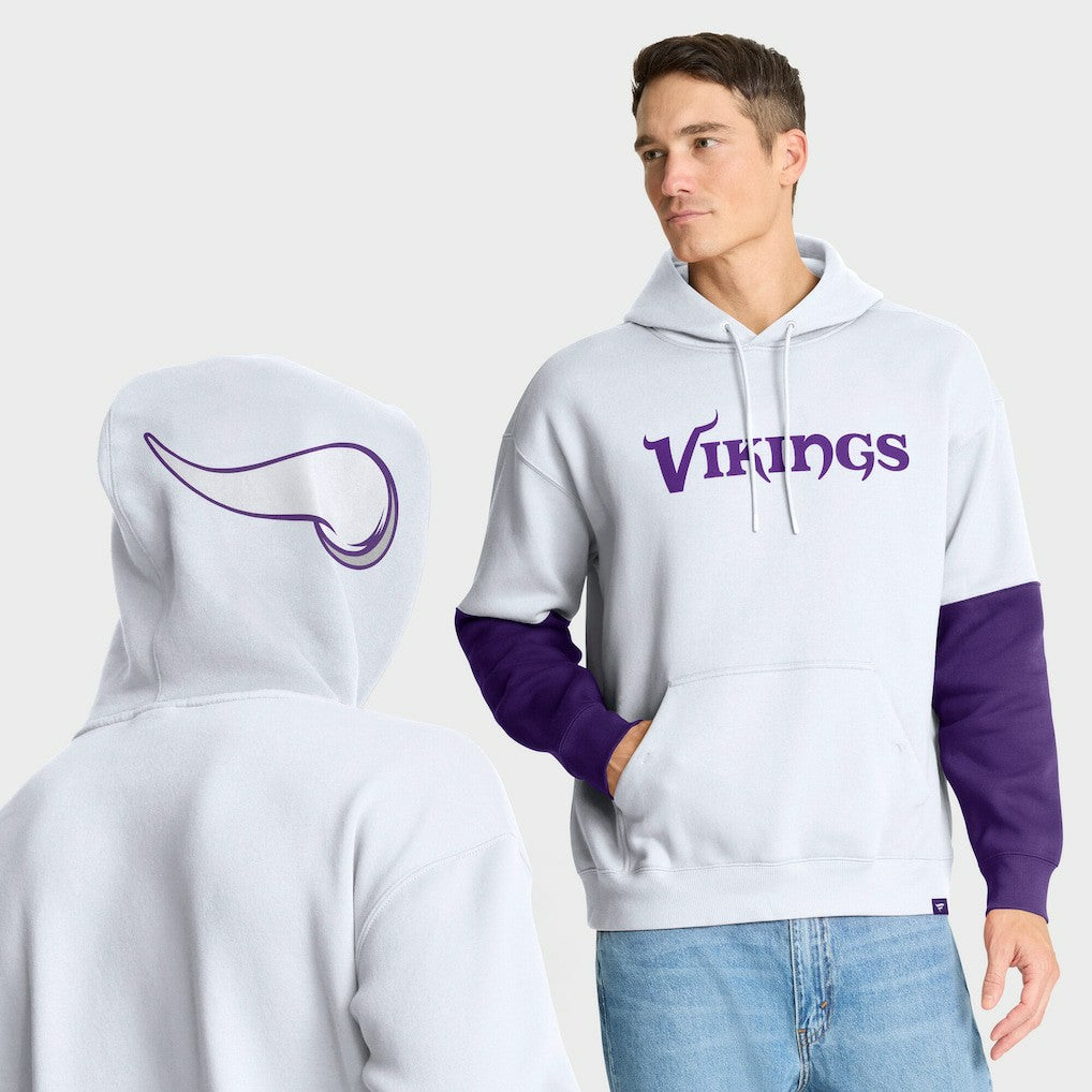 Minnesota Vikings Helmet Alt Pullover Hoodie - White - Fanatics