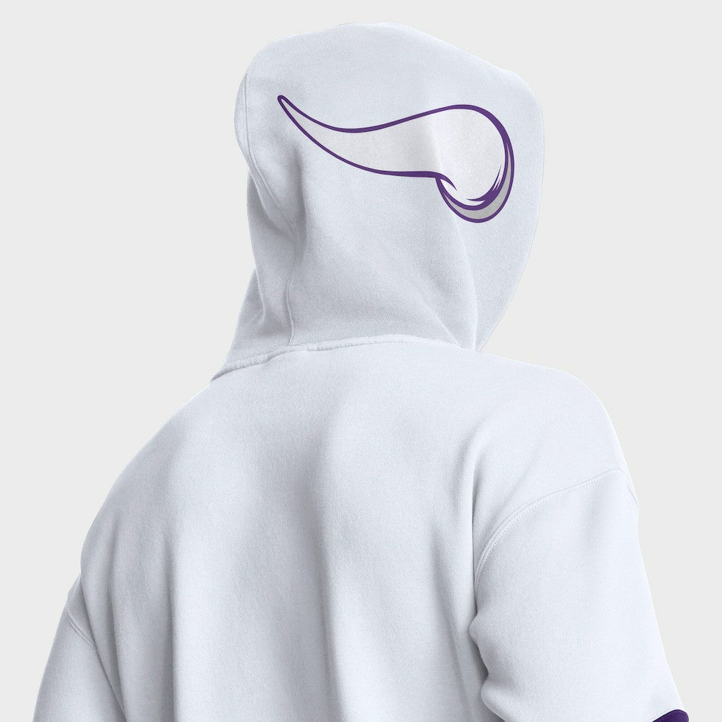 Minnesota Vikings Helmet Alt Pullover Hoodie - White - Fanatics