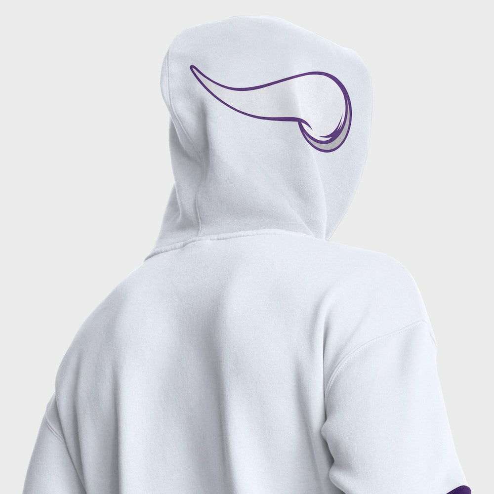 Minnesota Vikings Helmet Alt Pullover Hoodie - White - Fanatics