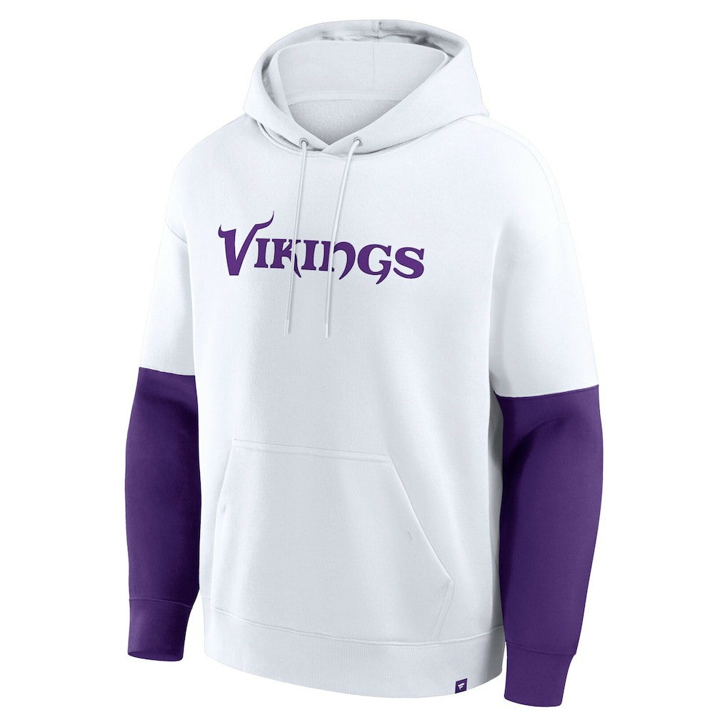 Minnesota Vikings Helmet Alt Pullover Hoodie - White - Fanatics
