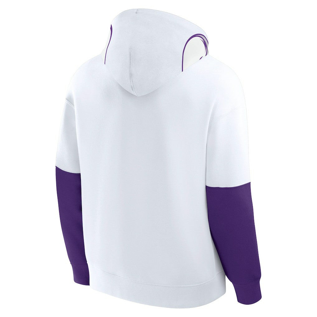 Minnesota Vikings Helmet Alt Pullover Hoodie - White - Fanatics