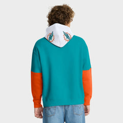 Miami Dolphins Helmet Pullover Hoodie - Aqua - Fanatics