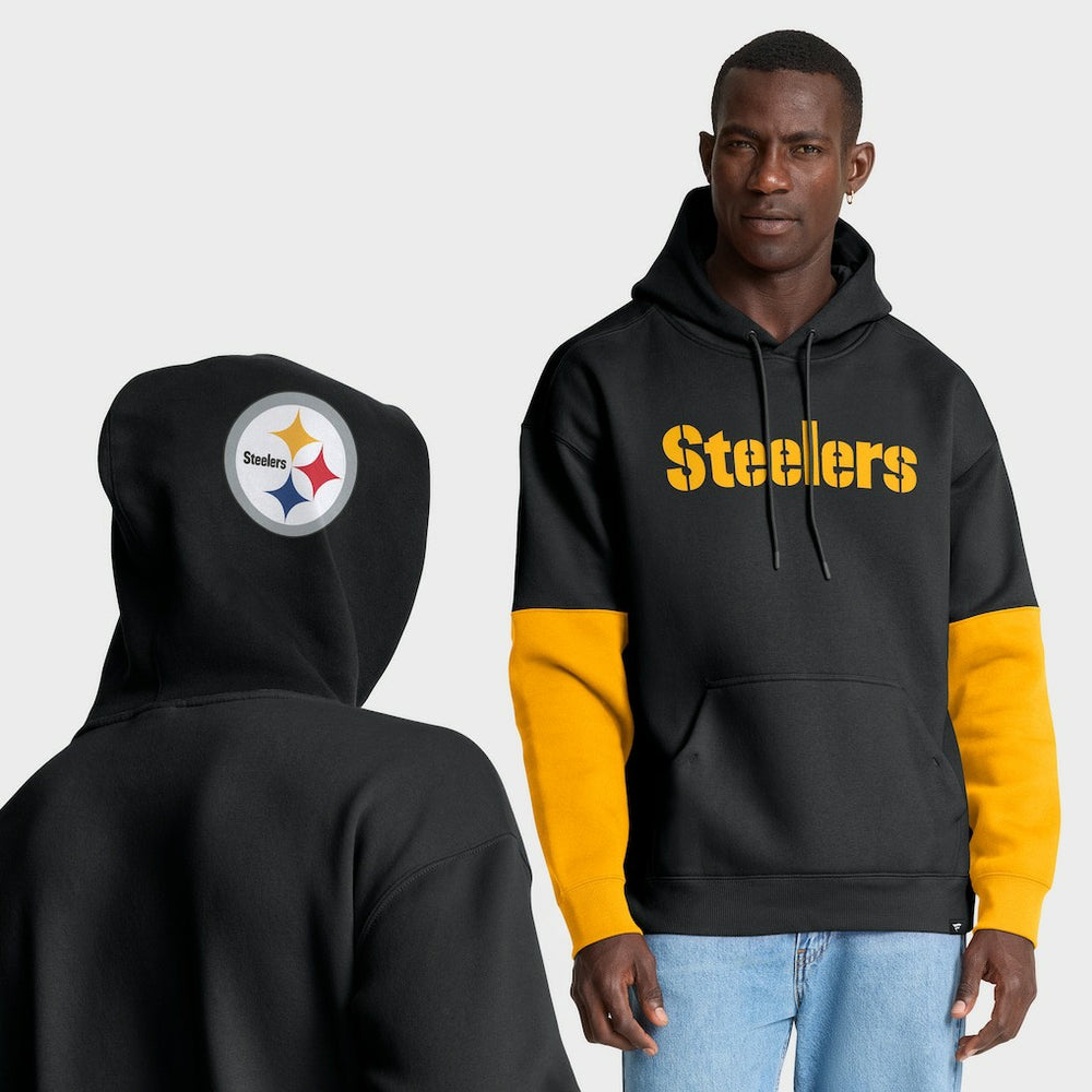 Pittsburgh Steelers Helmet Pullover Hoodie - Black - Fanatics