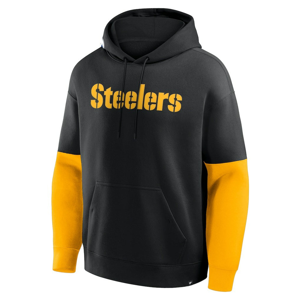 Pittsburgh Steelers Helmet Pullover Hoodie - Black - Fanatics