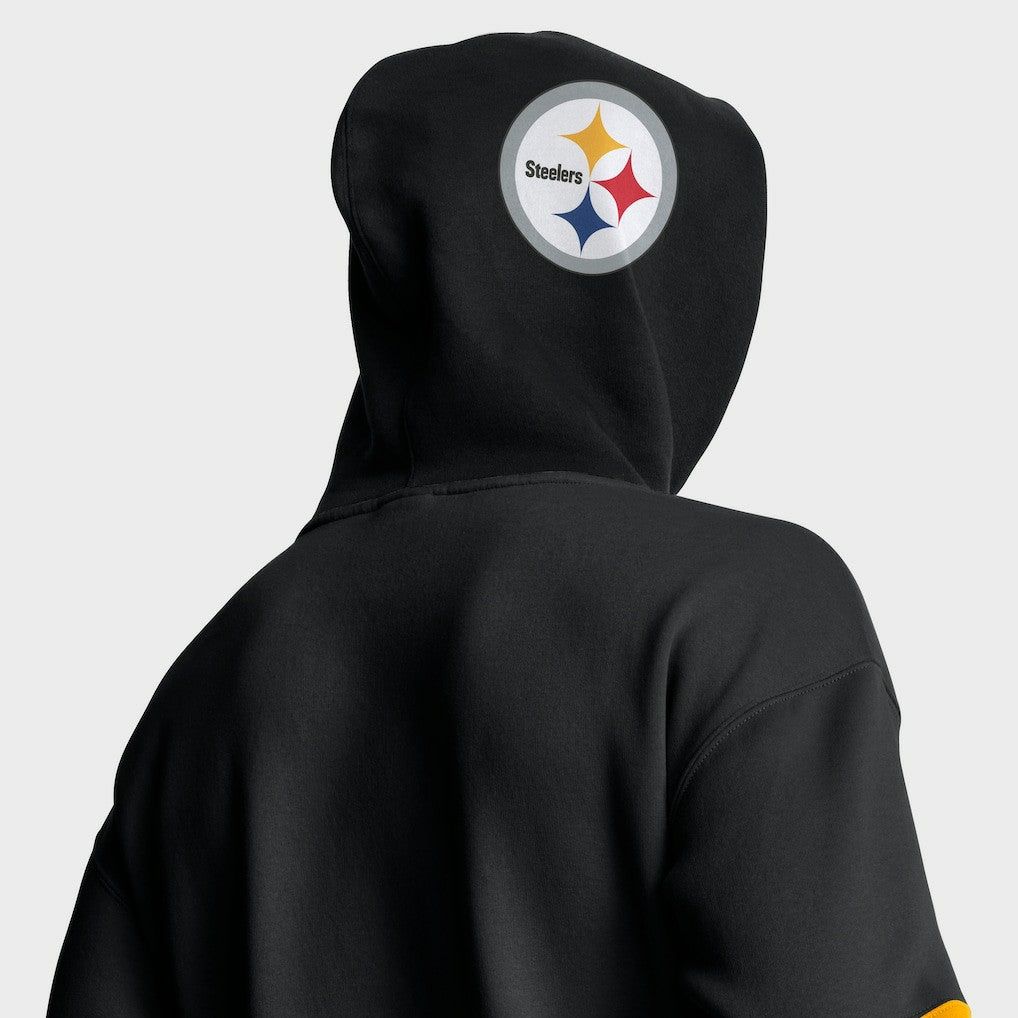 Pittsburgh Steelers Helmet Pullover Hoodie - Black - Fanatics