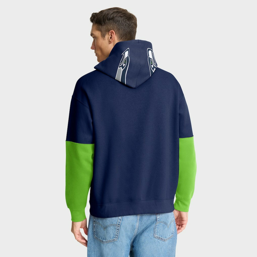 Seattle Seahawks Helmet Pullover Hoodie - College Navy - Fanatics