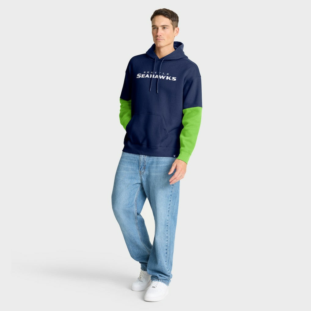 Seattle Seahawks Helmet Pullover Hoodie - College Navy - Fanatics