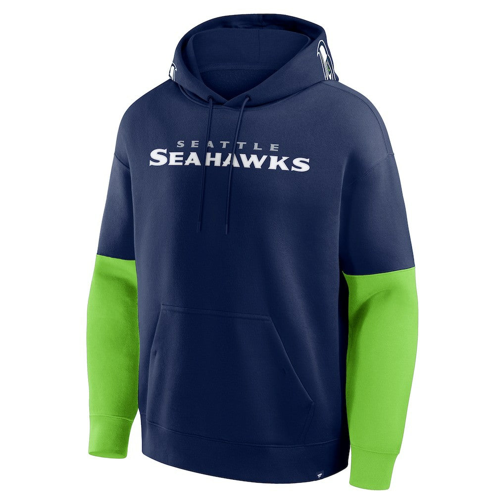 Seattle Seahawks Helmet Pullover Hoodie - College Navy - Fanatics