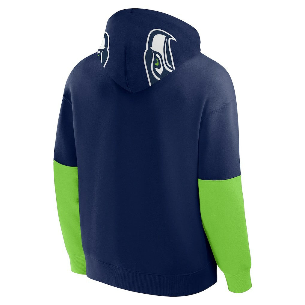 Seattle Seahawks Helmet Pullover Hoodie - College Navy - Fanatics