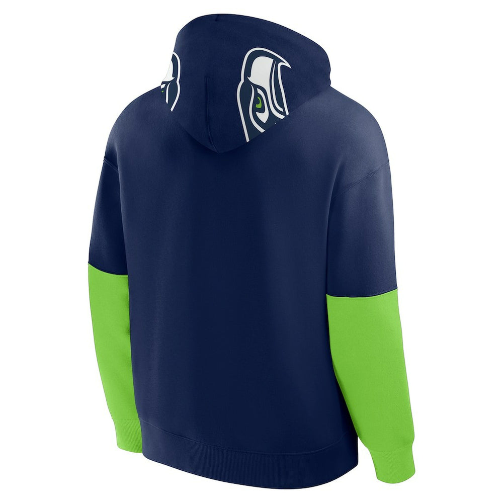 Seattle Seahawks Helmet Pullover Hoodie - College Navy - Fanatics