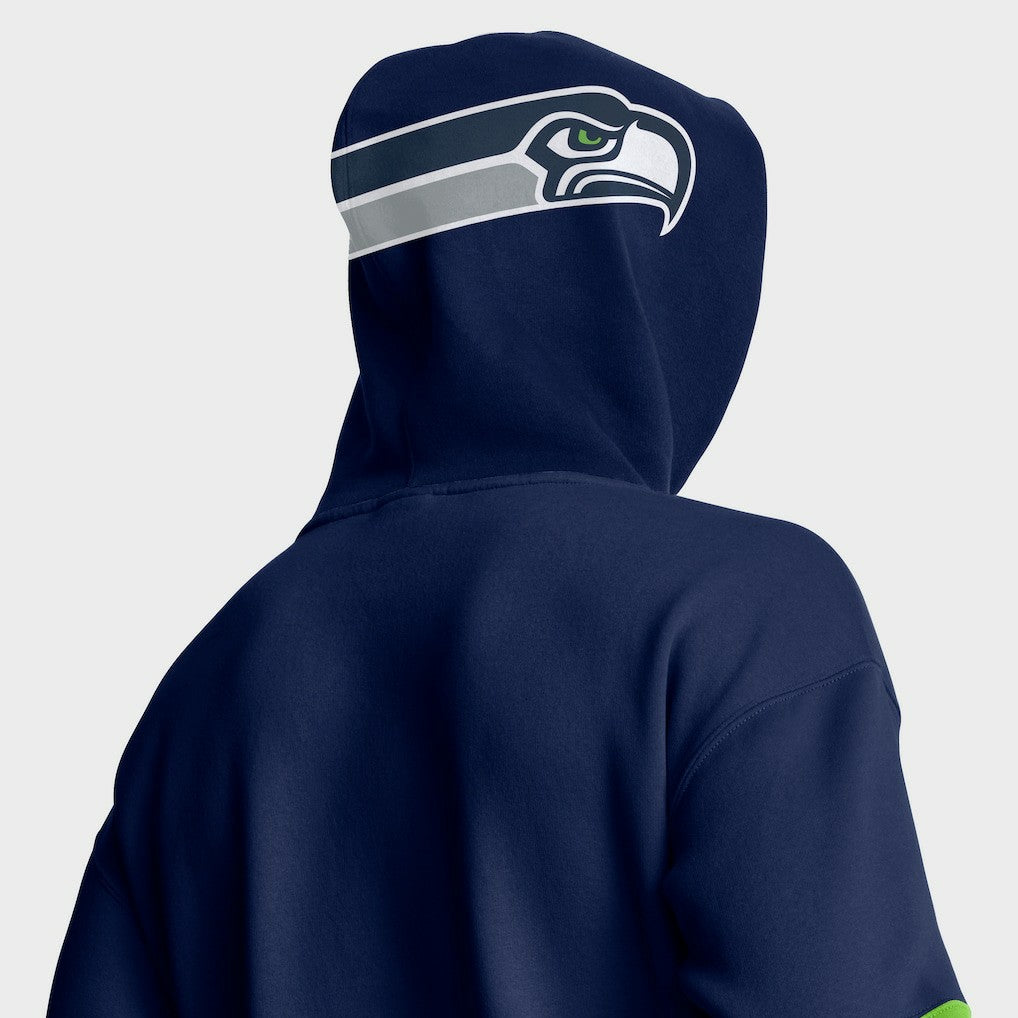 Seattle Seahawks Helmet Pullover Hoodie - College Navy - Fanatics