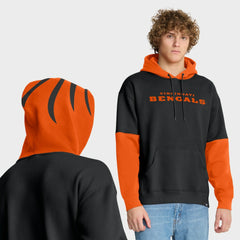 Cincinnati Bengals Helmet Pullover Hoodie - Black - Fanatics