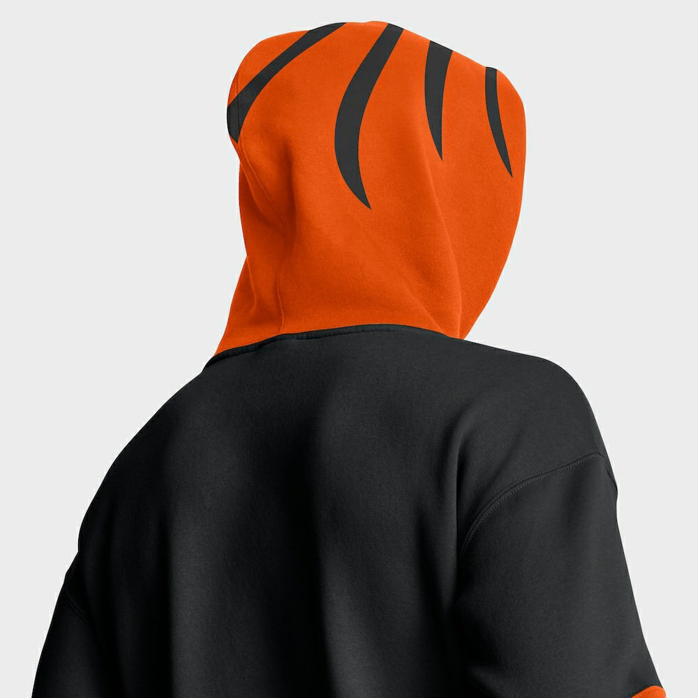 Cincinnati Bengals Helmet Pullover Hoodie - Black - Fanatics