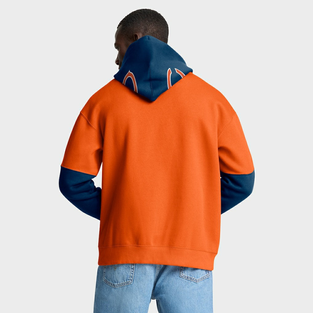 Chicago Bears Helmet Pullover Hoodie - Orange - Fanatics