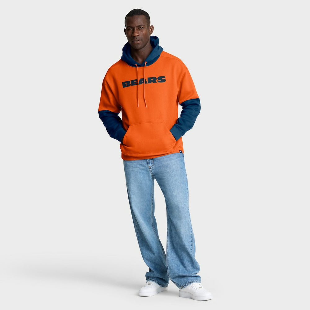 Chicago Bears Helmet Pullover Hoodie - Orange - Fanatics