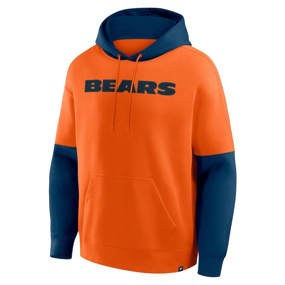 Chicago Bears Helmet Pullover Hoodie - Orange - Fanatics