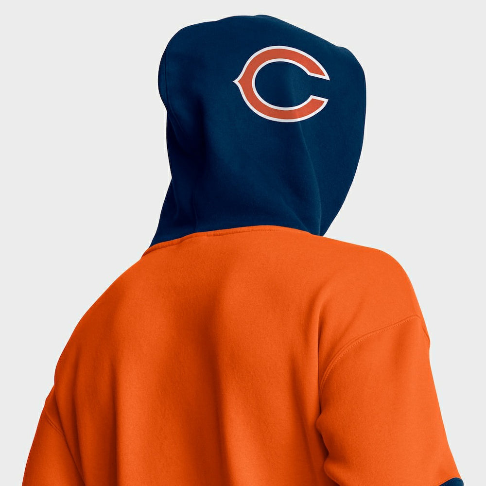 Chicago Bears Helmet Pullover Hoodie - Orange - Fanatics