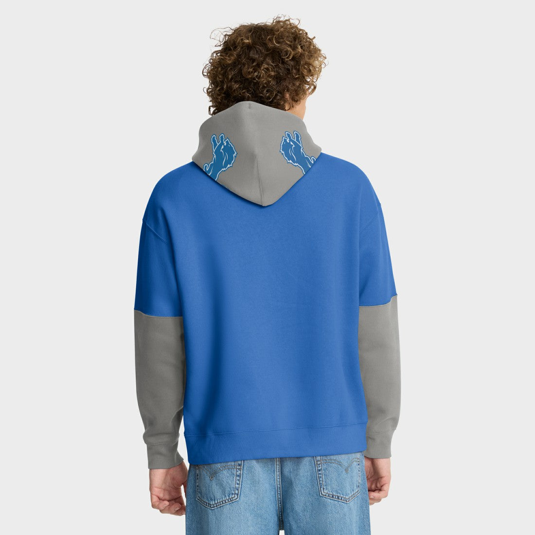 Detroit Lions Helmet Pullover Hoodie - Blue - Fanatics