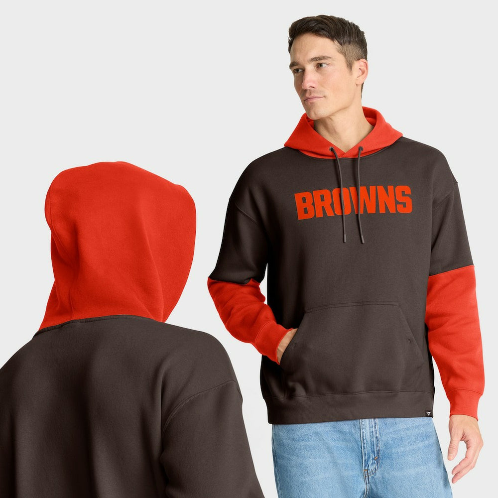 Cleveland Browns Helmet Pullover Hoodie - Brown - Fanatics
