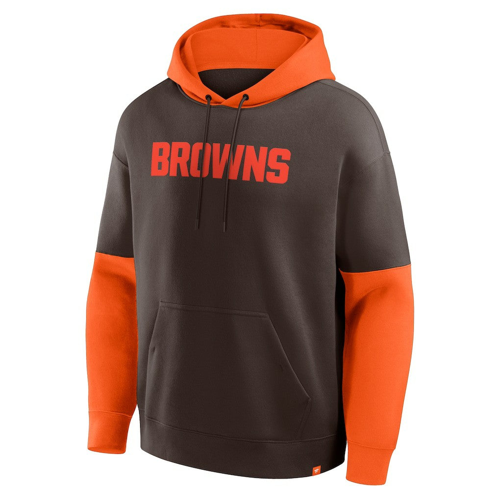 Cleveland Browns Helmet Pullover Hoodie - Brown - Fanatics