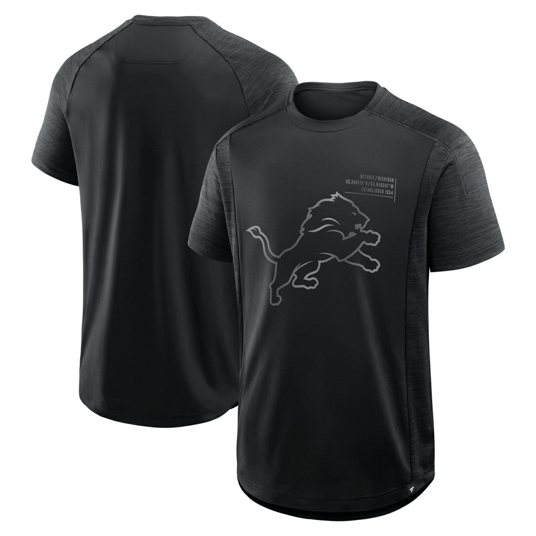 Detroit Lions Deceptive Juke T-Shirt - Black - Fanatics
