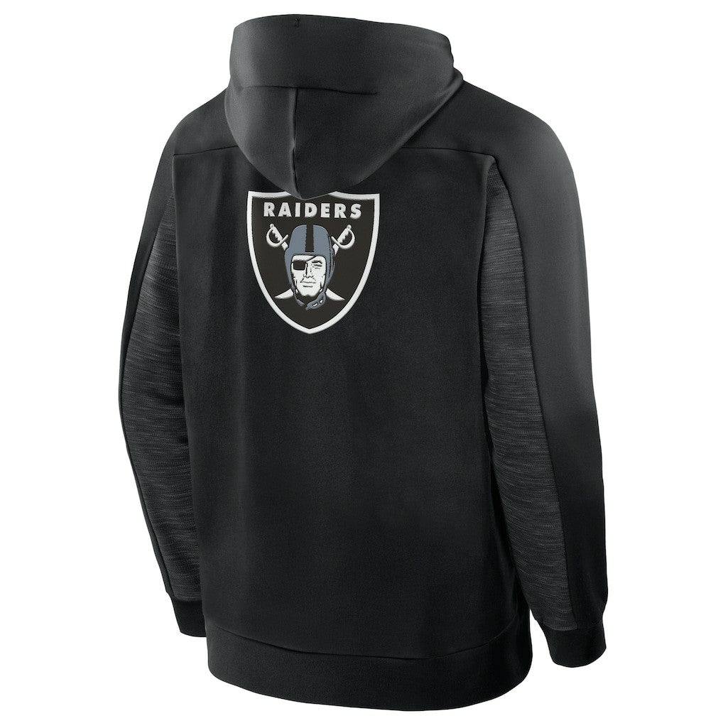 Las Vegas Raiders Checkdown Pass Full-Zip Hoodie - Black - Fanatics